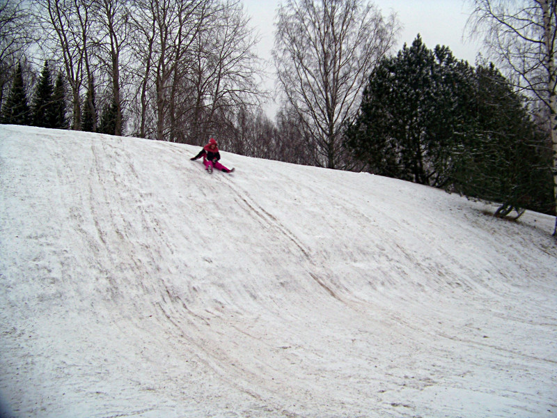 Glissade sur la pente de \\\