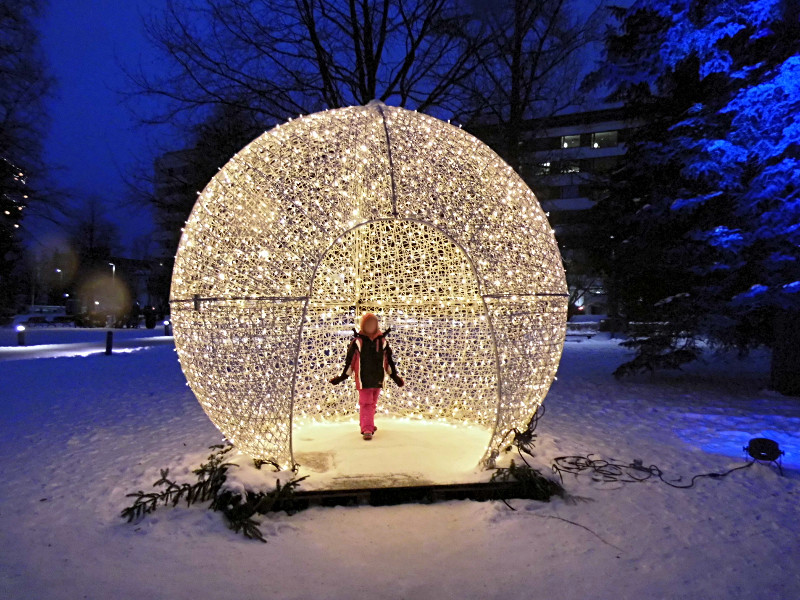 Les boules lumineuses géantes