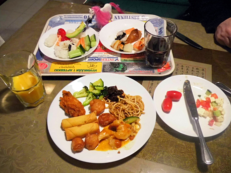 Le repas au restaurant chinois de Nokia