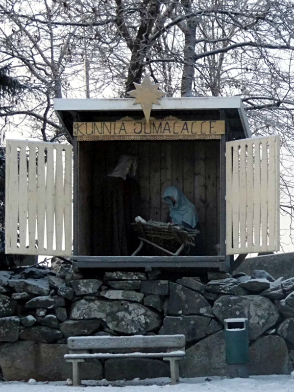 La crèche de Lempälää dans la partie de la ville où il y avait l'église, les autres bâtiments religieux et le cimetière