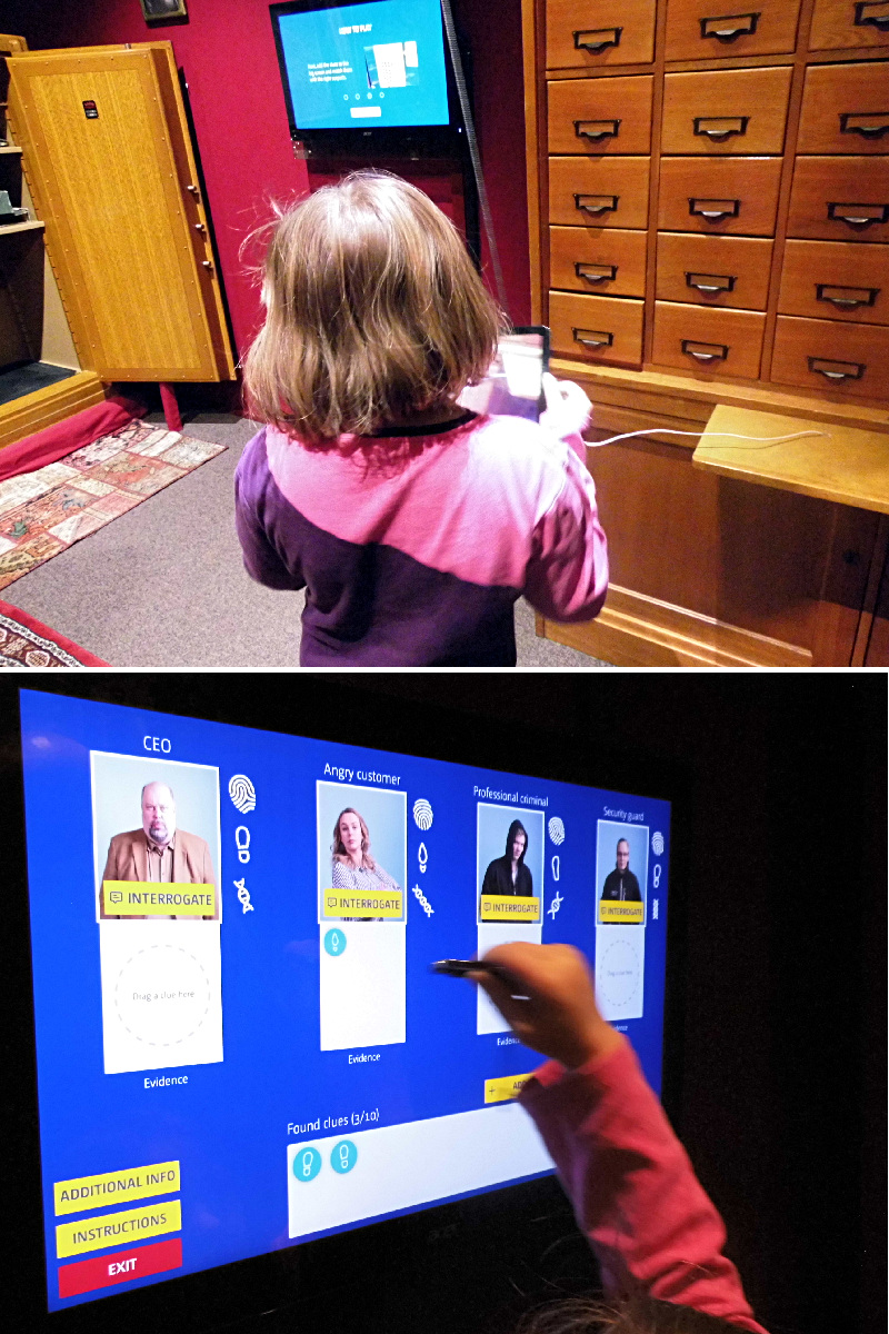 Enquête en réalité augmentée... Interrogeons les suspects.