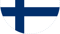 Le drapeau de la finlande