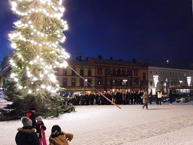 Parade étudiante pour la journée de l'Indépendance