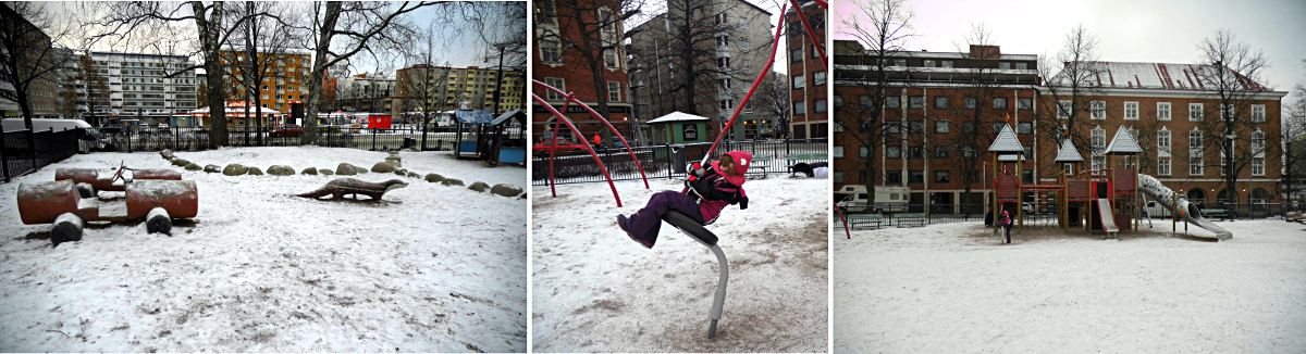 un grand parc de jeux extérieur