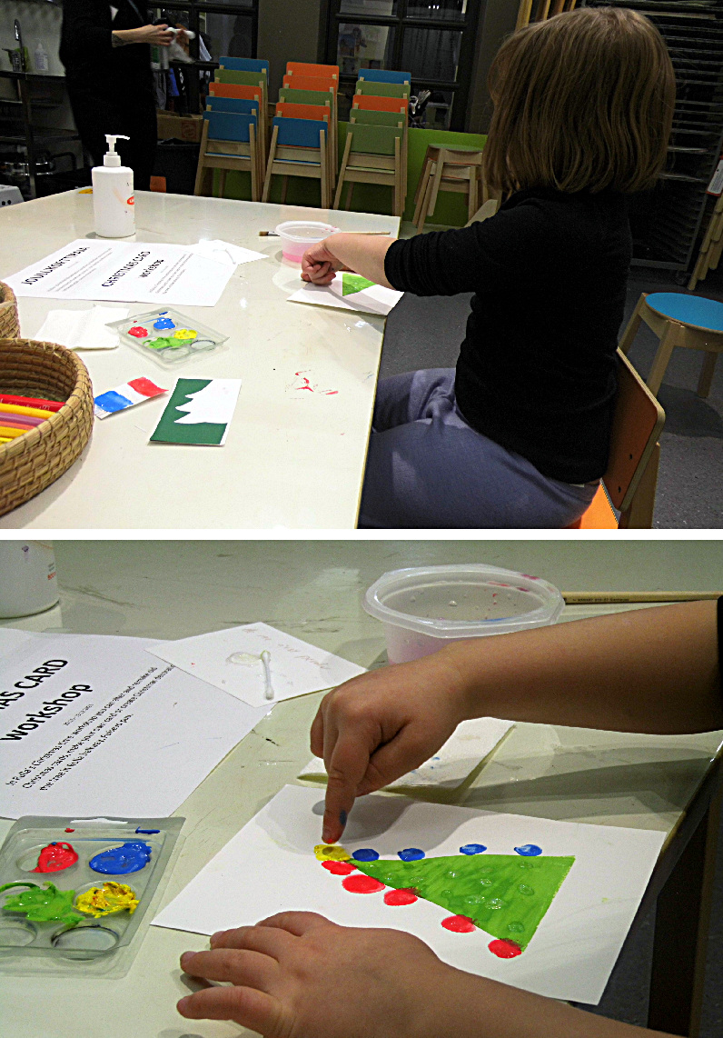 des jolies cartes de noël fait maison, c'est plus sympa.